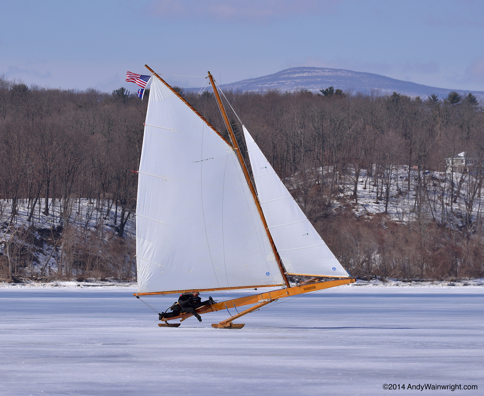 Andy has been taking my favorite pictures of our sailing for years ...
